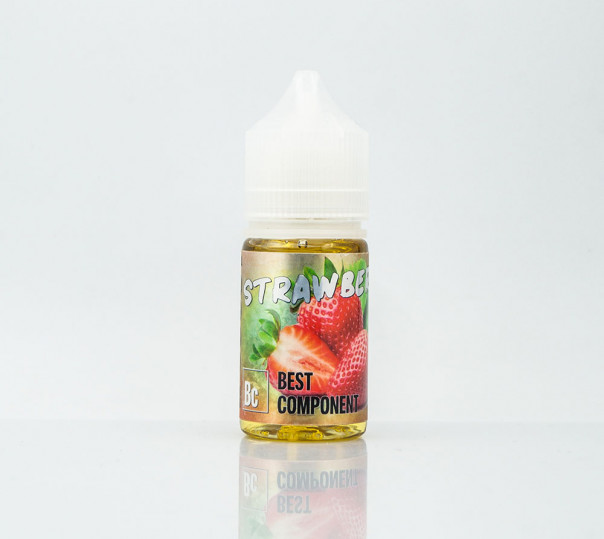 Рідина Best Component Salt StrawBerry 30ml 25mg на сольовому нікотині зі смаком полуниці