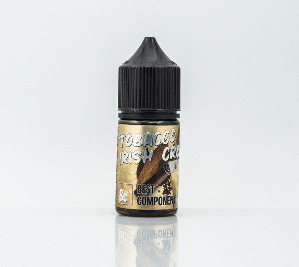 Рідина Best Component Salt Tobacco Irish Cream 30ml 25mg на сольовому нікотині зі смаком тютюну з ірландським лікером