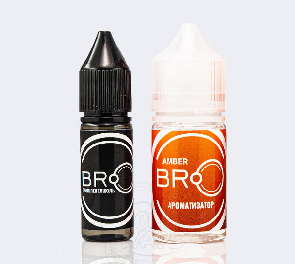 Рідина BRO Salt Amber 30ml 0mg без нікотину зі смаком тропічних фруктів