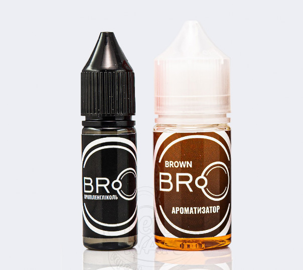 Жидкость BRO Salt Brown 30ml 0mg без никотина со вкусом табачки