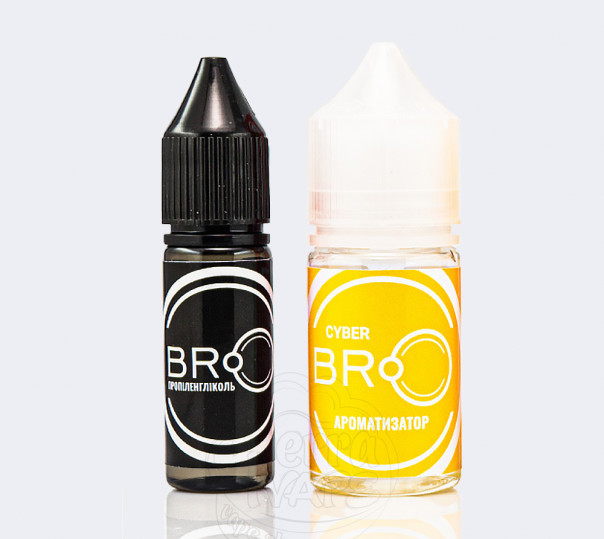 Рідина BRO Salt Cyber 30ml 0mg без нікотину зі смаком банана з холодком