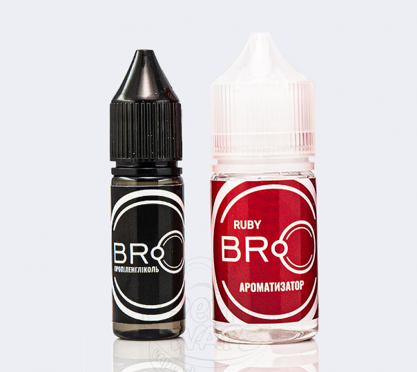 Жидкость BRO Salt Ruby 30ml 0mg без никотина со вкусом малины