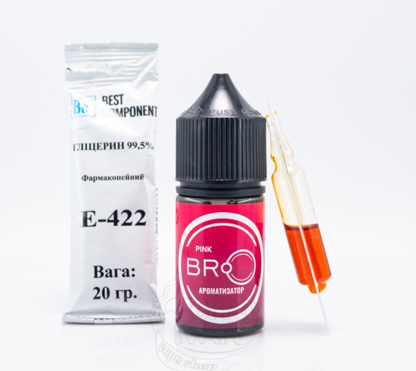 Жидкость BRO Salt Pink 30ml 0mg без никотина со вкусом грейпфрута (набор компонентов)