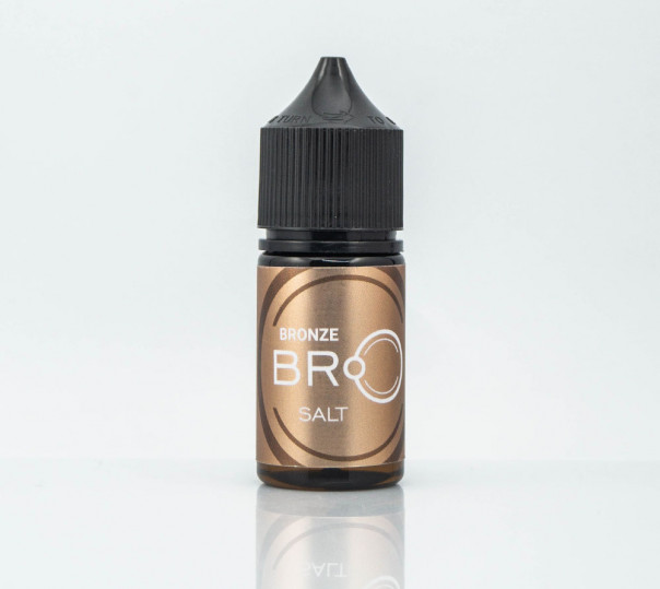 Жидкость BRO Salt Bronze 30ml 30mg на солевом никотине со вкусом табачки с кремом