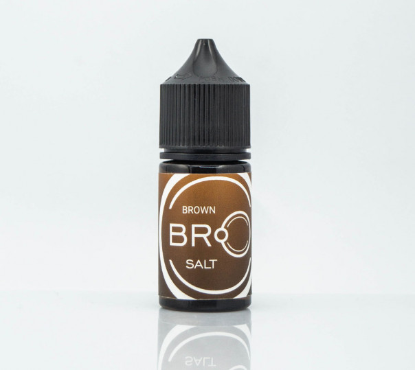 Рідина BRO Salt Brown 30ml 30mg на сольовому нікотині зі смаком тютюну