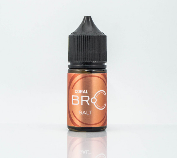 Рідина BRO Salt Coral 30ml 30mg на сольовому нікотині зі смаком персика