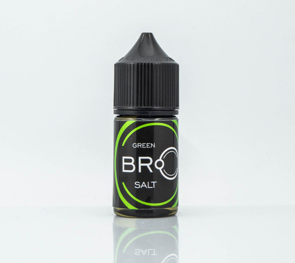 Жидкость BRO Salt Green 30ml 30mg на солевом никотине со вкусом яблока