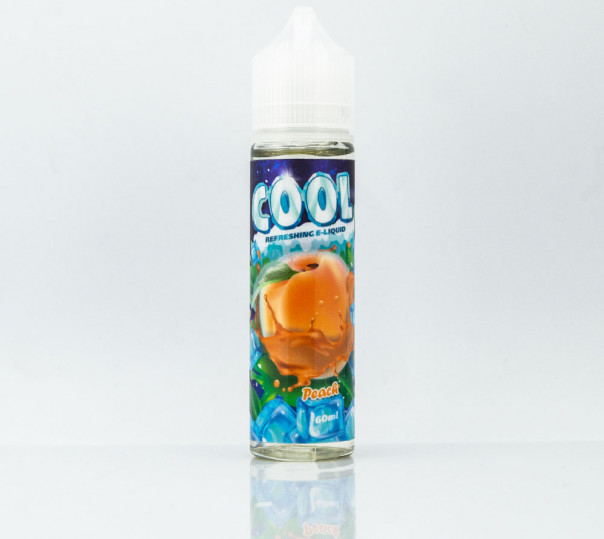 Рідина COOL Organic Peach 60ml 1.5mg на органічному нікотині зі смаком холодного персика