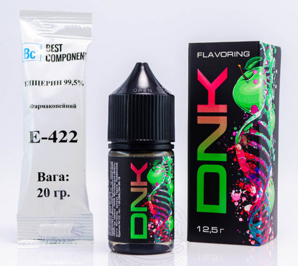 Жидкость DNK Sour Apple 30ml 0mg со вкусом яблока (набор компонентов)