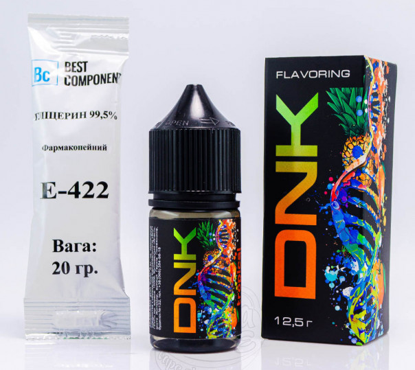 Рідина DNK Salt Tropical Cocktail 30ml 65mg зі смаком тропічного коктейлю (набір компонентів)