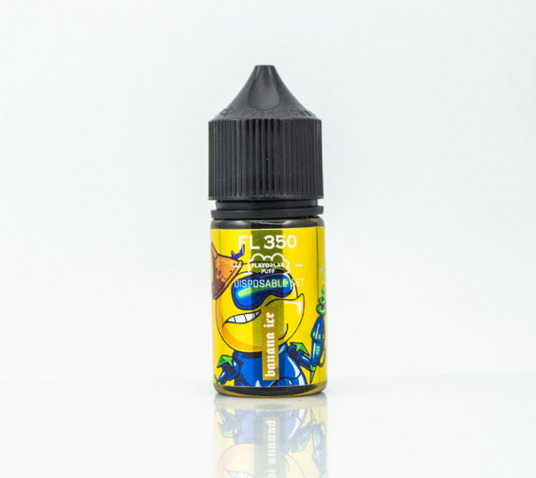 Рідина FL350 Salt Banana Ice 30ml 0mg без нікотину зі смаком банана з холодком