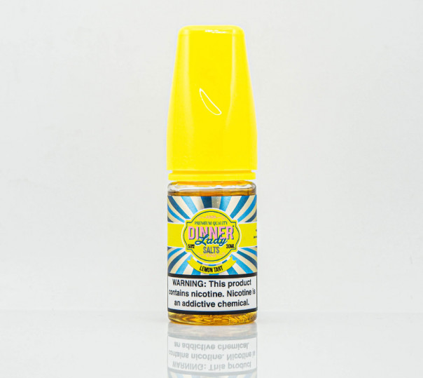 Рідина Dinner Lady Salt Lemon Tart 30ml 30mg на сольовому нікотині зі смаком лимонного пирога