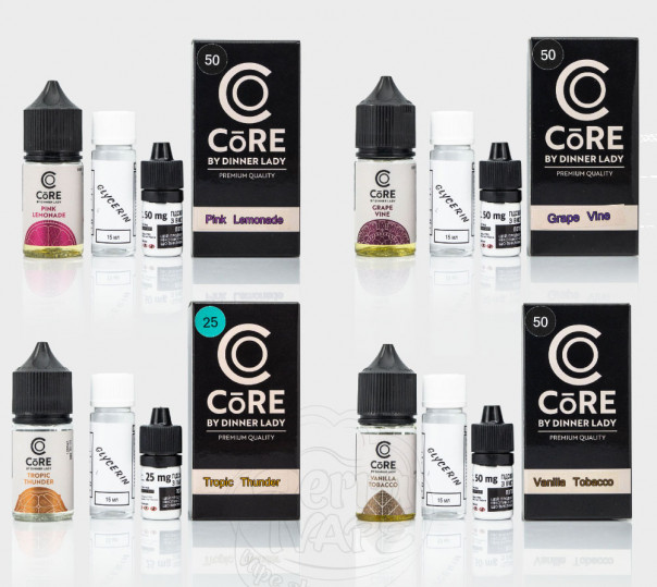 Набор для приготовления жидкости Core by Dinner Lady Salt 30ml на солевом никотине