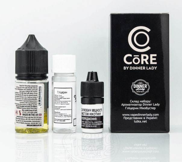 Набір для приготування рідини Core by Dinner Lady Salt Grape Vine 30ml 25mg на сольовому нікотині