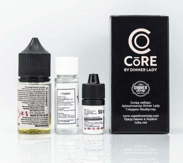 Набір для приготування рідини Core by Dinner Lady Salt Pink Lemonade 30ml 25mg на сольовому нікотині