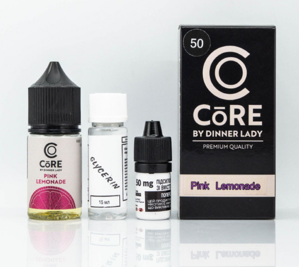 Набір для приготування рідини Core by Dinner Lady Salt Pink Lemonade 30ml 25mg на сольовому нікотині