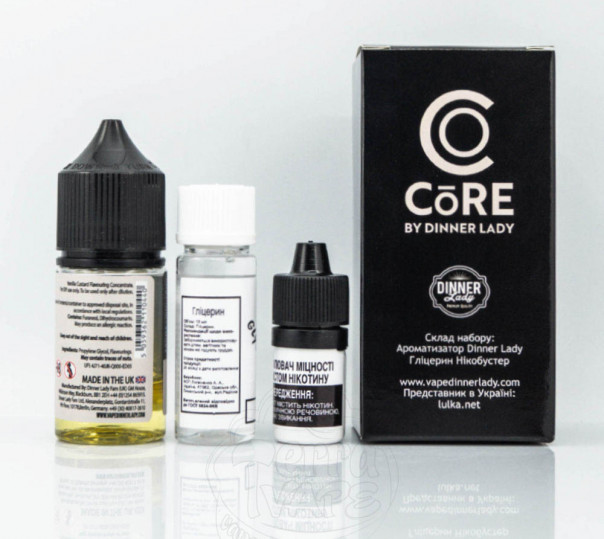 Набор для приготовления жидкости Core by Dinner Lady Salt Vanilla Custard 30ml 25mg на солевом никотине