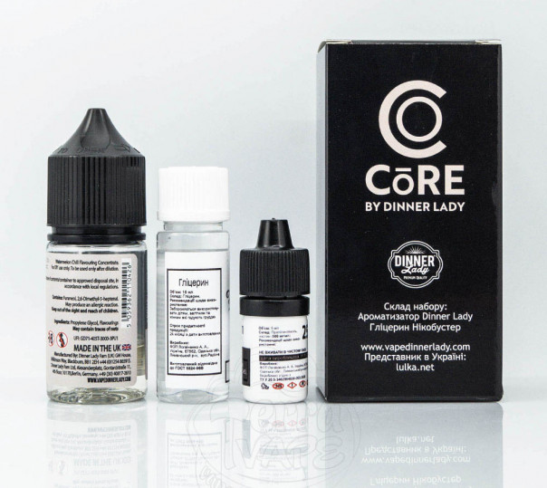 Набор для приготовления жидкости Core by Dinner Lady Salt Watermelon Chill 30ml 25mg на солевом никотине