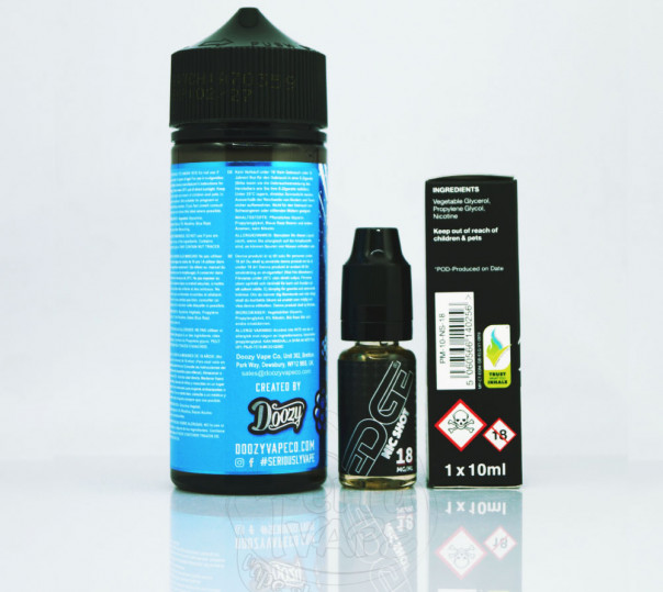 Doozy Seriously Fruity Blue Razz Berry 100ml 0mg без никотина