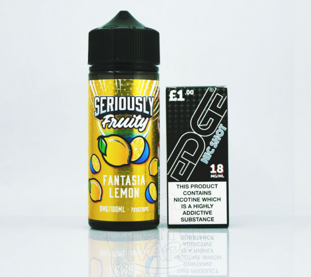 Doozy Seriously Fruity Fantasia Lemon 100ml 0mg без никотина