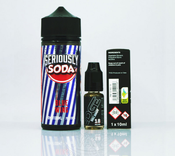 Doozy Seriously Soda Blue Wing 100ml 0mg без нікотину