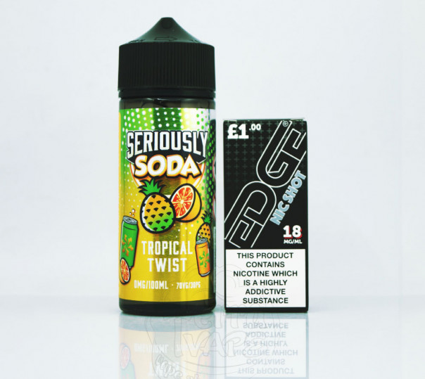 Doozy Seriously Soda Tropical Twist 100ml 0mg без нікотину