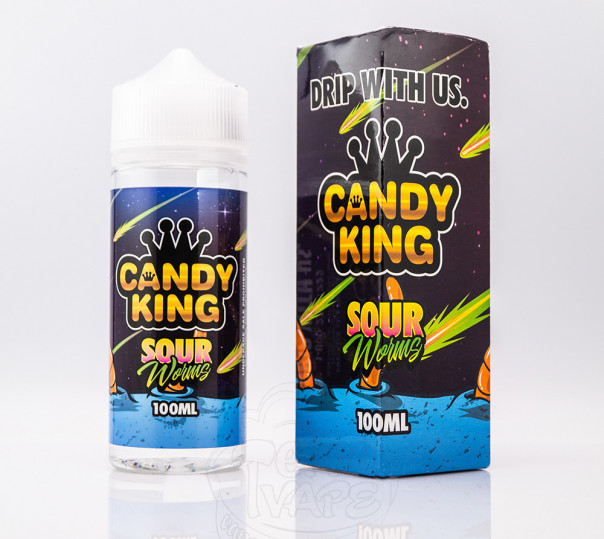 Candy King Organic Sour Worms 100ml 0mg без никотина