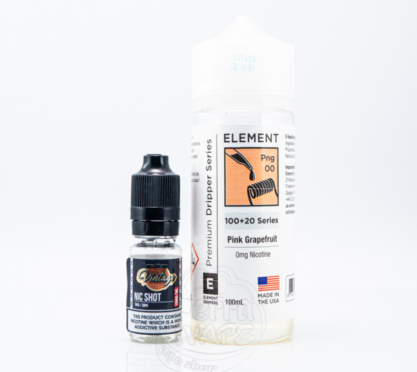 Жидкость Element Vape Organic Shortfill Pink Grapefruit 110ml 1.5mg на органическом никотине