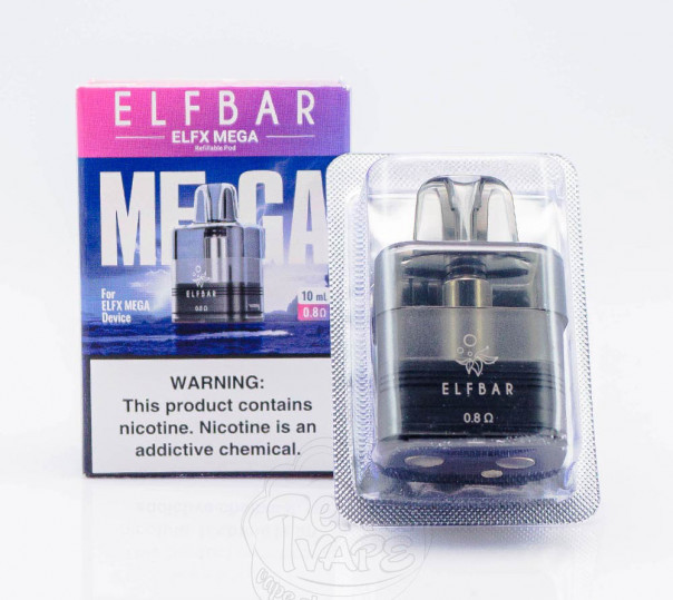 Картридж для многоразовой POD системы Картридж ELF BAR ELFX Mega Pod Cartridge 10ml 0.8 Ом