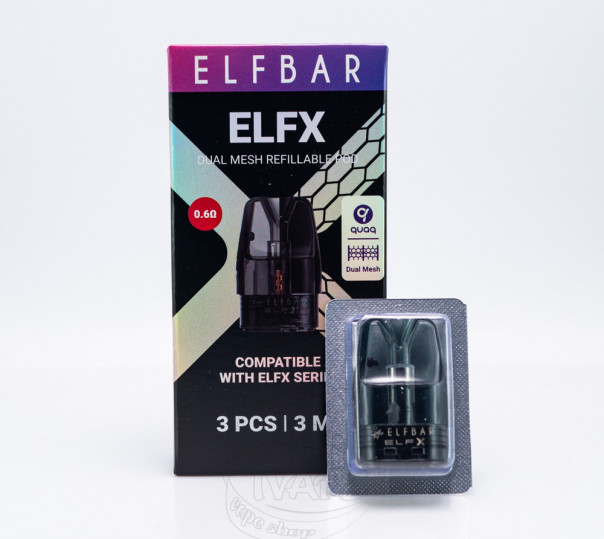 Картридж для многоразовой POD системы Elf Bar ELFX, Pro Pod Cartridge 3ml