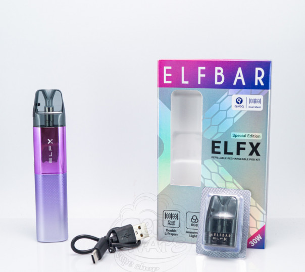 Elf Bar ELFX Pod Kit 1000mAh Purple Багаторазова POD система