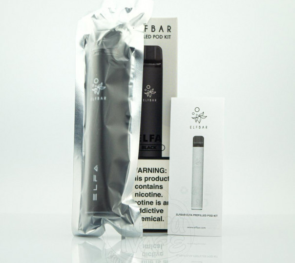 Elf Bar ELFA Black Starter Kit 5% Многоразовая POD-система 1200 затяжек