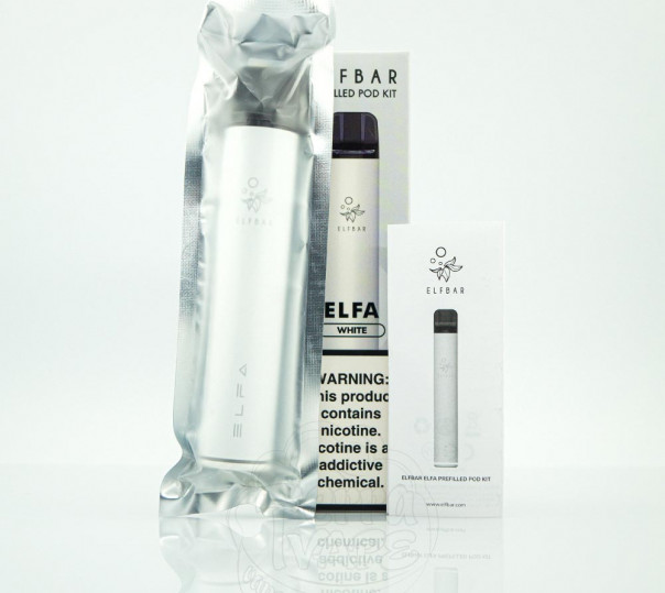 Elf Bar Elfa White Starter Kit 5% Багаторазова POD-система 1200 затяжок