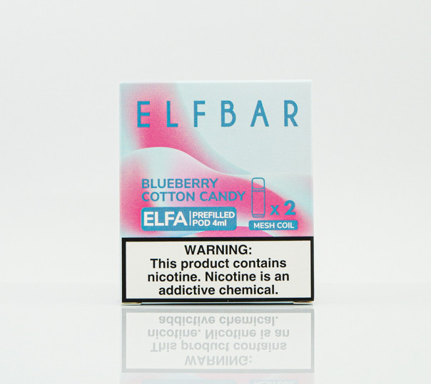 Картридж для Elf Bar ELFA - Blueberry Cotton Candy (Солодка вата) 1200 затяжок 1шт