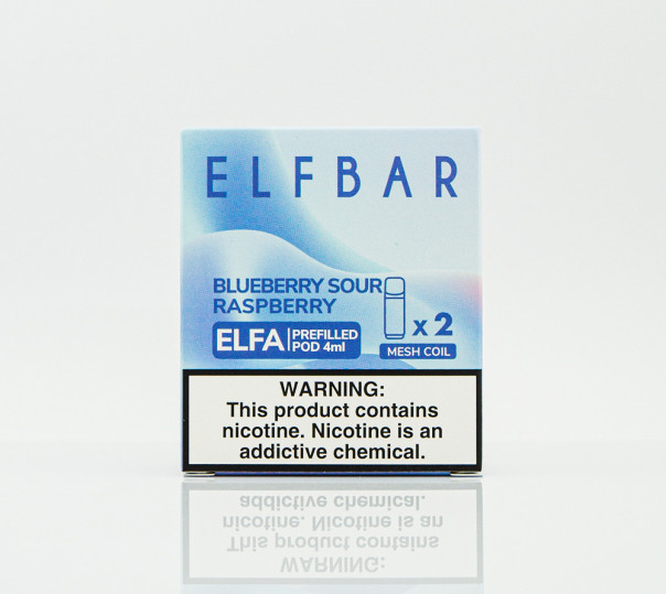 Картридж для Elf Bar ELFA - Blueberry Sour Raspberry (Черника с кислой малиной) 1200 затяжек 1шт