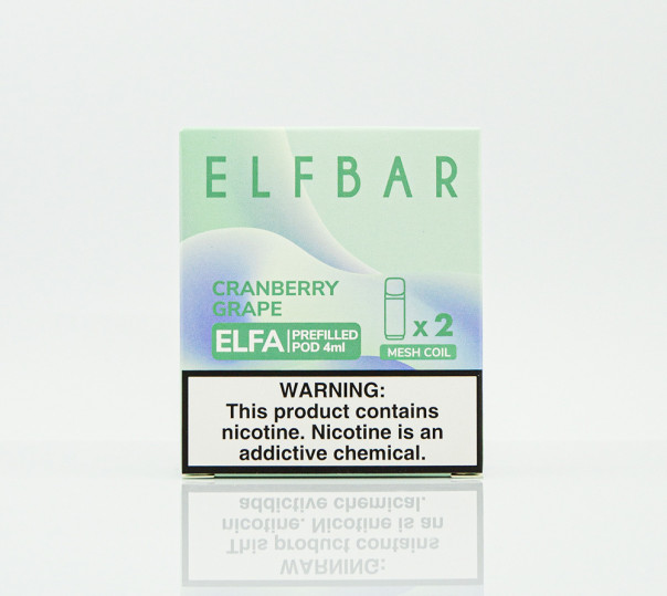 Картридж для Elf Bar ELFA - Cranberry Grape (Клюква с виноградом) 1200 затяжек 1шт