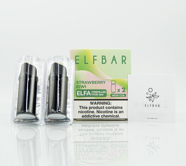 Картридж для Elf Bar ELFA - Strawberry Kiwi (Клубника с киви) 1200 затяжек 1шт