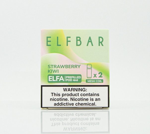 Картридж для Elf Bar ELFA - Strawberry Kiwi (Клубника с киви) 1200 затяжек 1шт