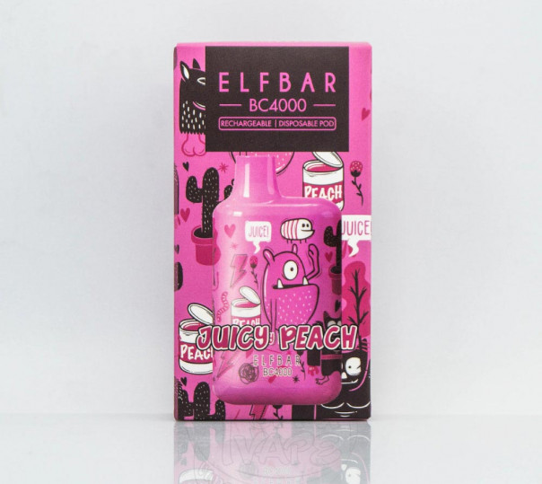 Elf Bar BC4000 LE Juicy Peach (Спелый персик) Одноразовый POD