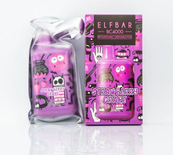 Elf Bar BC4000 LE Strawberry Grape (Полуниця з виноградом) Одноразовий POD