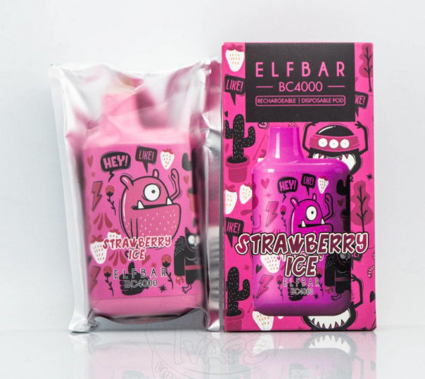 Elf Bar BC4000 LE Strawberry Ice (Полуниця з холодком) Одноразовий POD