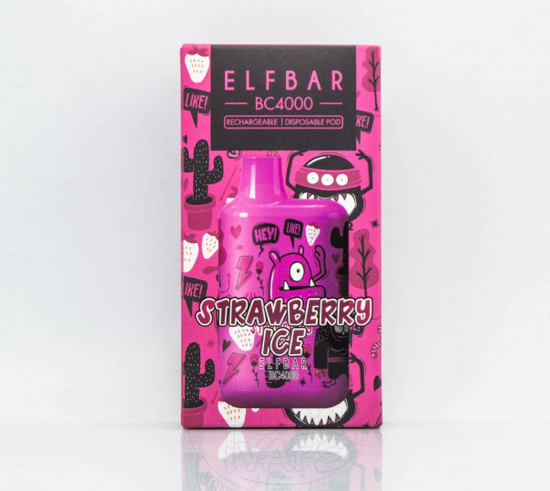 Elf Bar BC4000 LE Strawberry Ice (Полуниця з холодком) Одноразовий POD