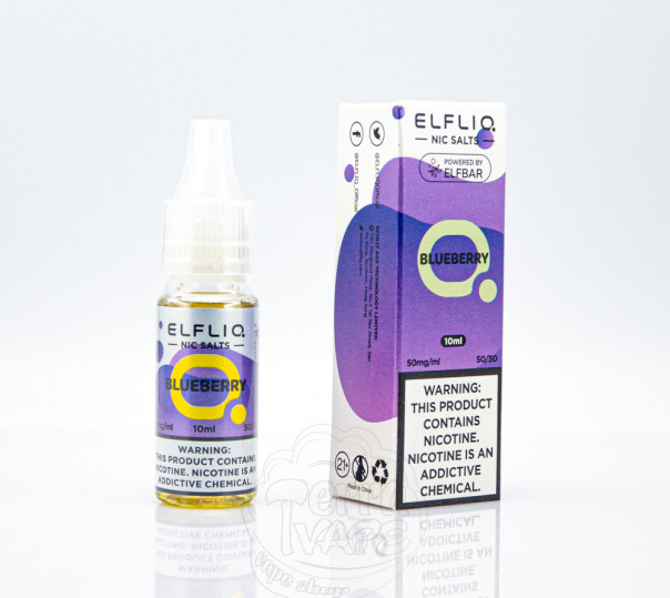 Elf Bar ElfLiq Salt Blueberry 10ml 50mg от ELF BAR (оригинал) со вкусом черники