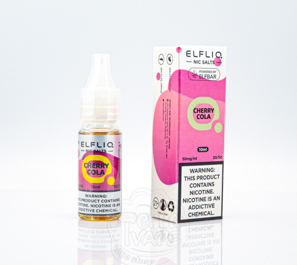 Elf Bar ElfLiq Salt Cherry Cola 10ml 50mg от ELF BAR (оригинал) со вкусом вишневой колы