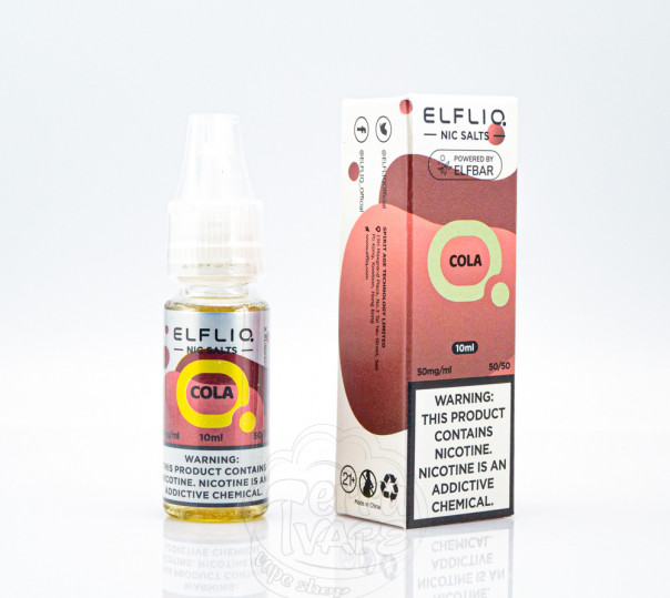 Elf Bar ElfLiq Salt Cola 10ml 50mg от ELF BAR (оригинал) со вкусом колы