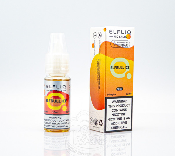 Elf Bar ElfLiq Salt ElfBull Ice 10ml 50mg от ELF BAR (оригинал) со вкусом енегретика