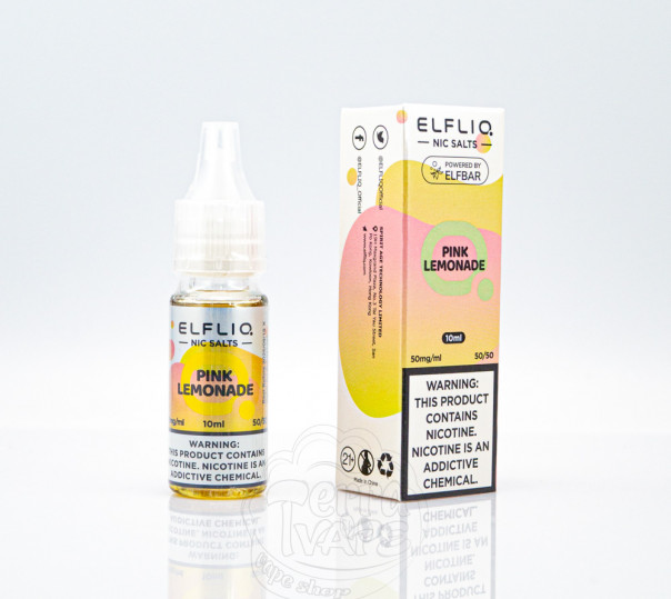 Elf Bar ElfLiq Salt Pink Lemonade 10ml 50mg від ELF BAR (оригінал) зі смаком рожевого лимонаду