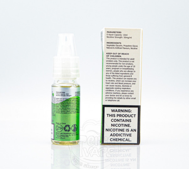 Elf Bar ElfLiq Salt Spearmint 10ml 50mg від ELF BAR (оригінал) зі смаком м'ятної жуйки