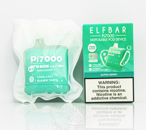 Elf Bar Pi7000 Super Berry (ягоды) Одноразовый POD