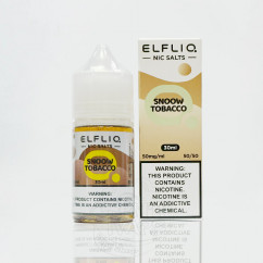 Elf Bar ElfLiq Salt Snoow Tobacco 30ml 50mg Рідина